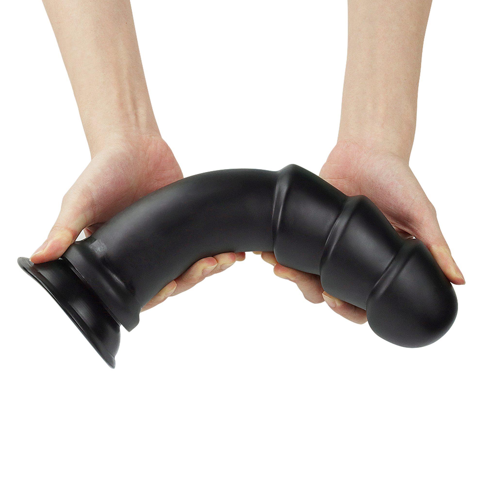 Dildo King Sized Anal Ripples – 28,5 cm, PVC, masywne fale — zdjęcie 2