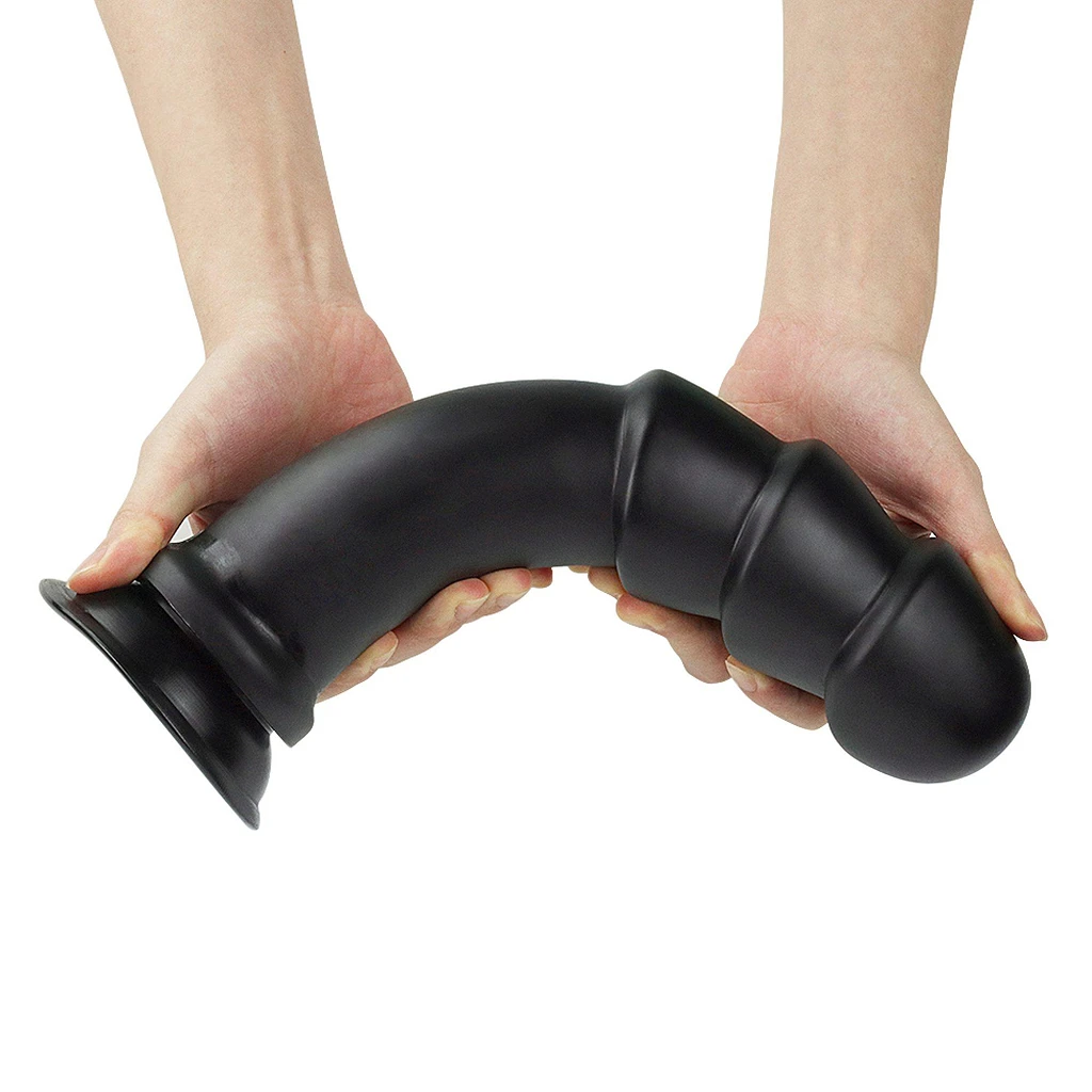 Dildo King Sized Anal Ripples – 28,5 cm, PVC, masywne fale — zdjęcie 2
