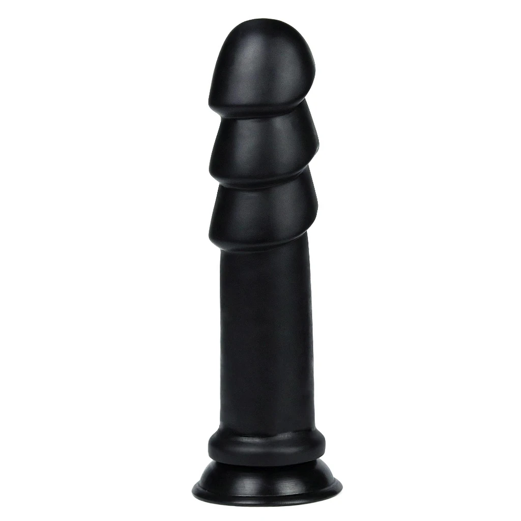 Dildo King Sized Anal Ripples – 28,5 cm, PVC, masywne fale — zdjęcie 3