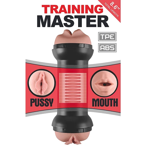 Masturbator Lovetoy Training Master – dwustronny, usta i wagina — zdjęcie 5