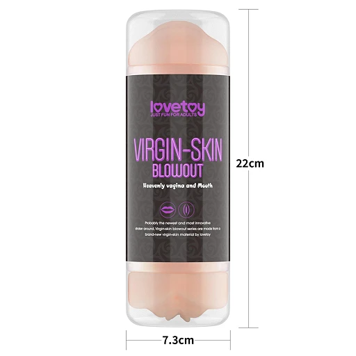 Masturbator Lovetoy Virgin-Skin Blowout – usta i pochwa, 22,3 cm — zdjęcie 12