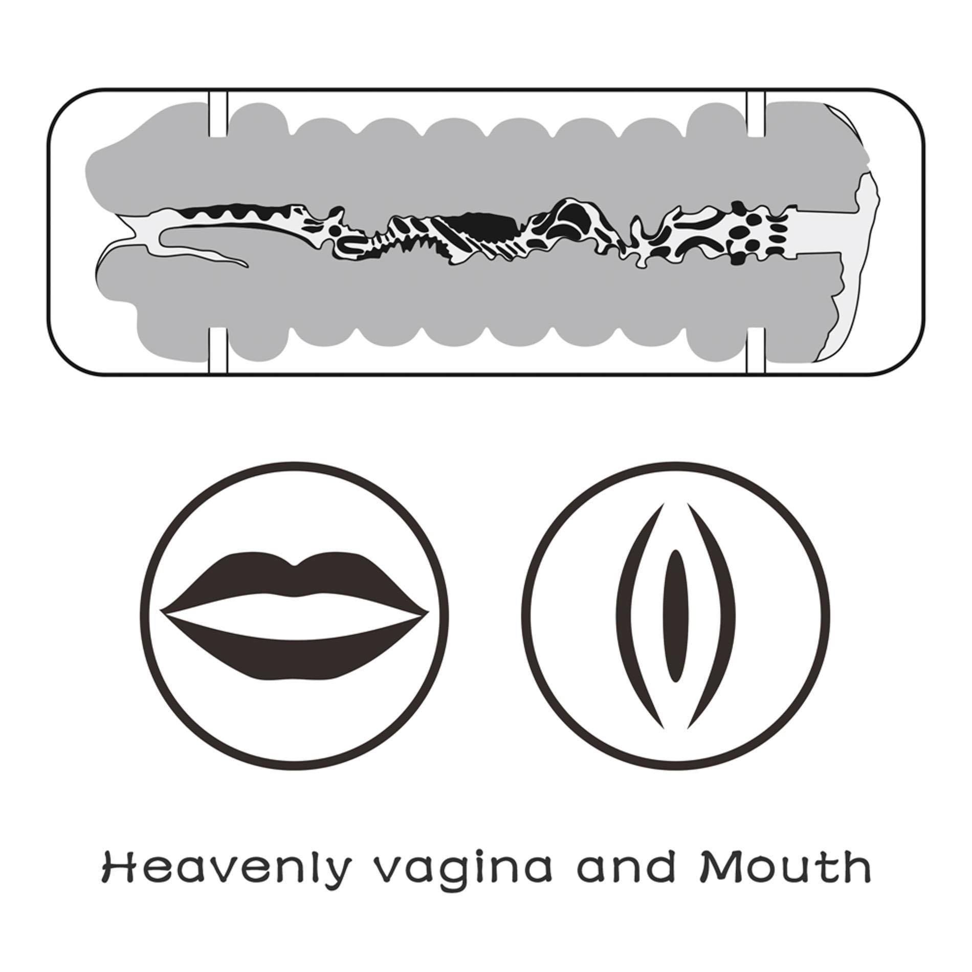 Masturbator Lovetoy Virgin-Skin Blowout – usta i pochwa, 22,3 cm — zdjęcie 10
