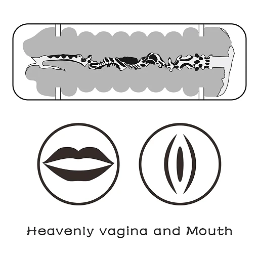 Masturbator Lovetoy Virgin-Skin Blowout – usta i pochwa, 22,3 cm — zdjęcie 10