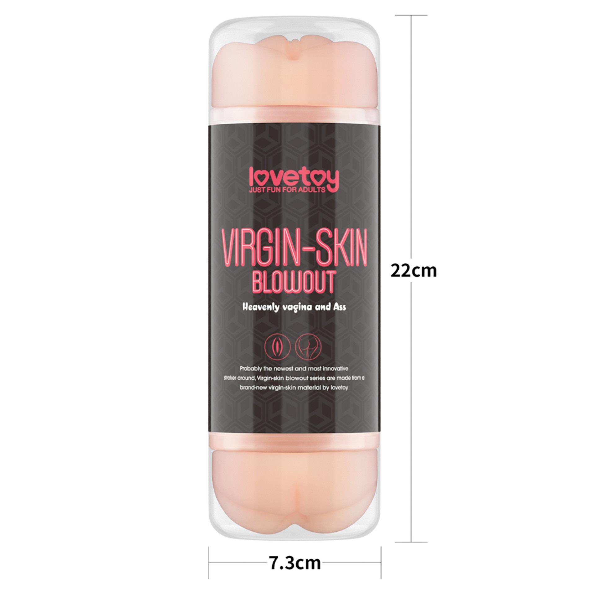 Masturbator Lovetoy Virgin-Skin Blowout – pochwa i odbyt, 22,3 cm — zdjęcie 11