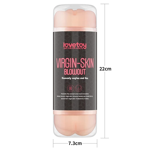 Masturbator Lovetoy Virgin-Skin Blowout – pochwa i odbyt, 22,3 cm — zdjęcie 11