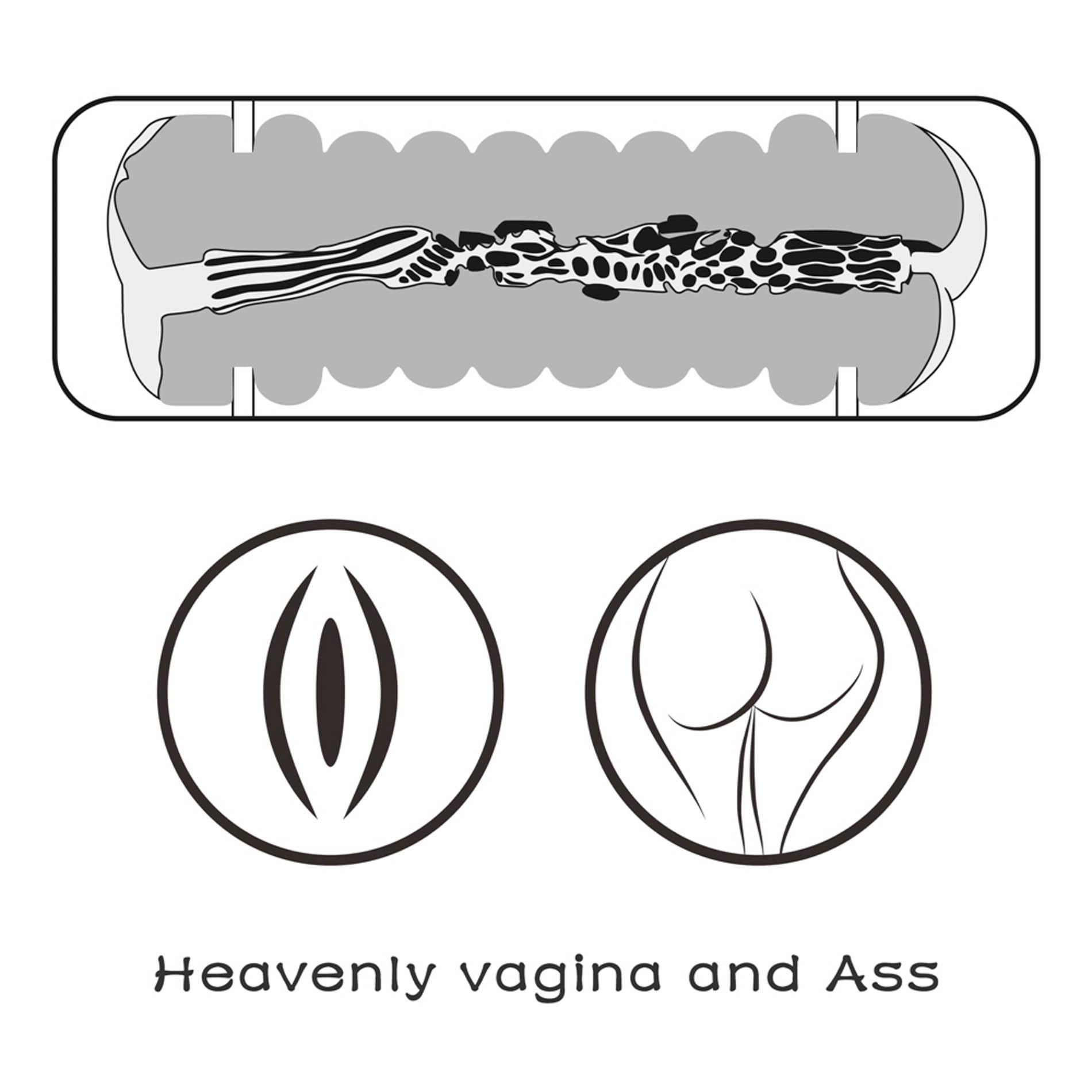 Masturbator Lovetoy Virgin-Skin Blowout – pochwa i odbyt, 22,3 cm — zdjęcie 9