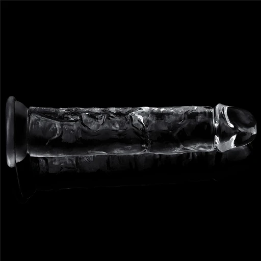 Dildo Lovetoy Flawless Clear – przezroczyste, 18 cm, z przyssawką — zdjęcie 5