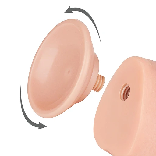 Dildo Lovetoy Sliding Skin z jądrami – 24 cm, średnica 4,3 cm