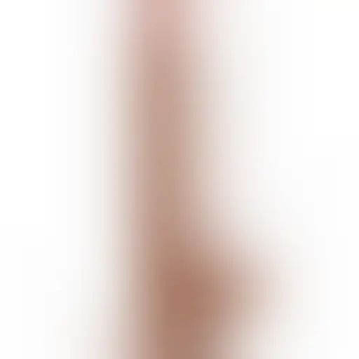 Dildo Lovetoy Sliding Skin Dual Layer – brązowe, z jądrami, 22 cm