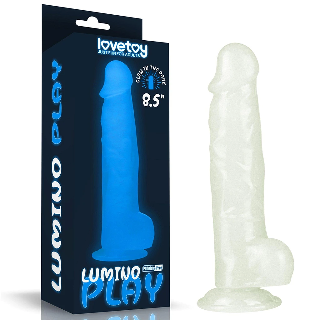 Dildo Lumino Play 8.5'' – świecące, realistyczne, TPE
