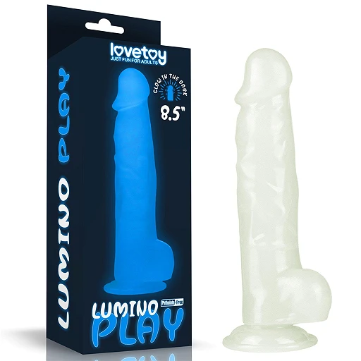 Dildo Lumino Play 8.5'' – świecące, realistyczne, TPE