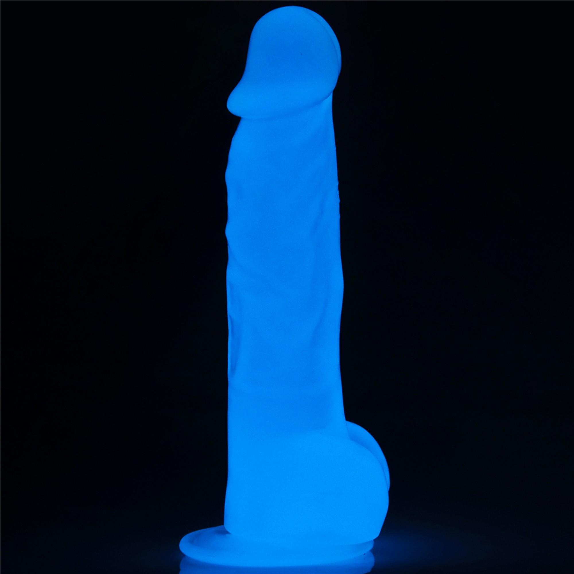 Dildo Lumino Play 8.5'' – świecące, realistyczne, TPE — zdjęcie 2