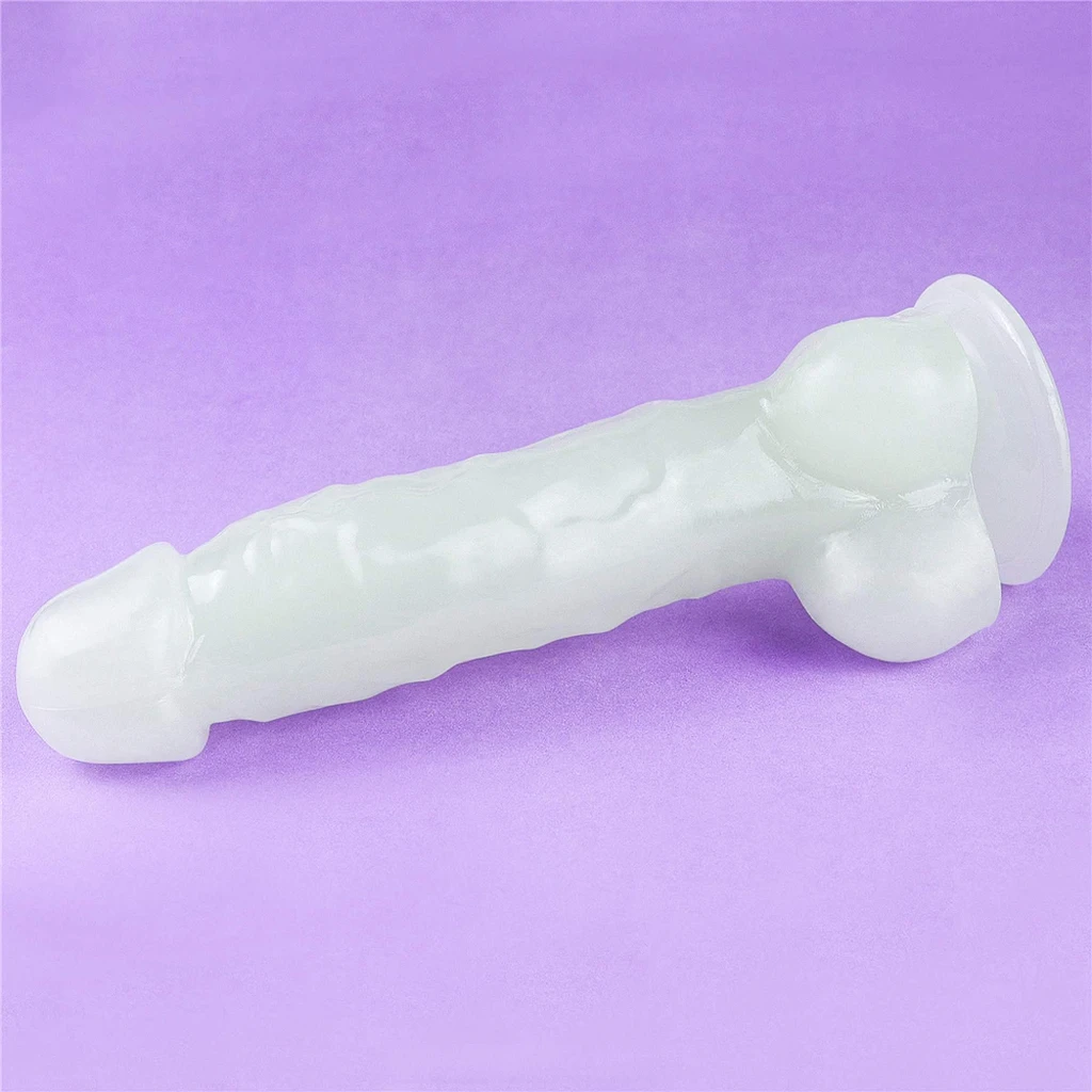 Dildo Lumino Play 8.5'' – świecące, realistyczne, TPE — zdjęcie 16