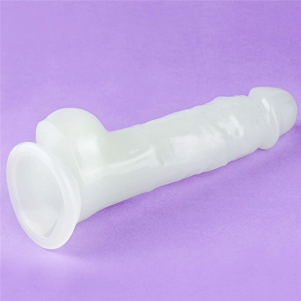 Dildo Lumino Play 8.5'' – świecące, realistyczne, TPE — zdjęcie 17
