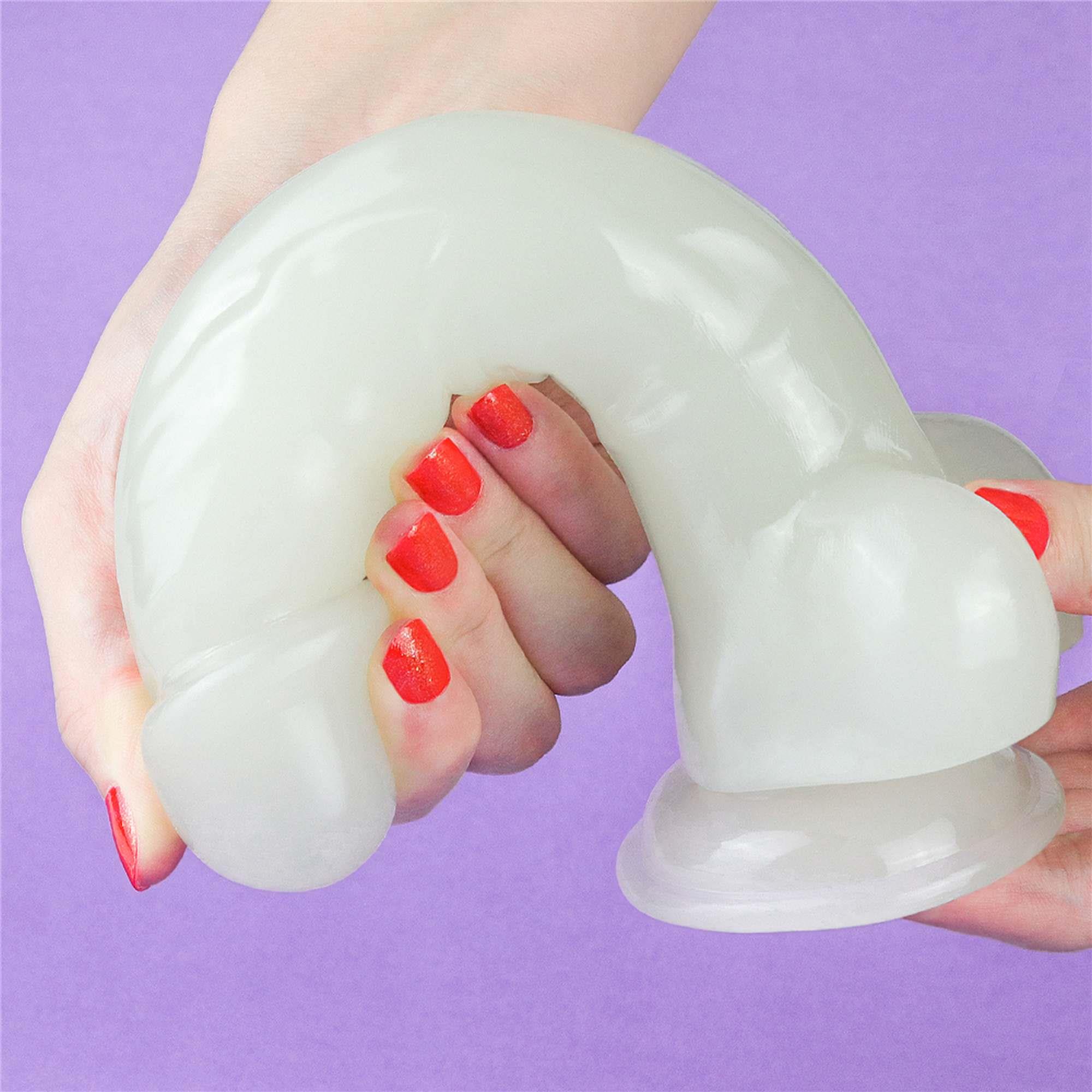 Dildo Lumino Play 8.5'' – świecące, realistyczne, TPE — zdjęcie 18