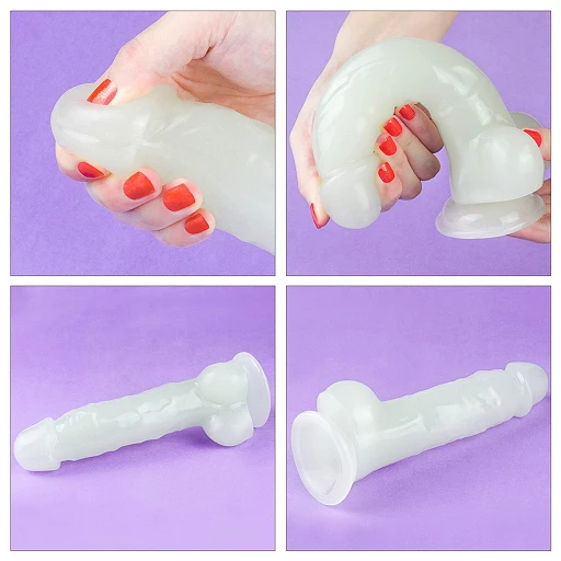 Dildo Lumino Play 8.5'' – świecące, realistyczne, TPE — zdjęcie 19