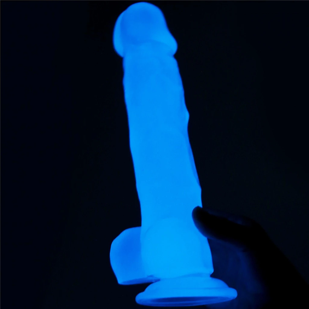 Dildo Lumino Play 8.5'' – świecące, realistyczne, TPE — zdjęcie 4
