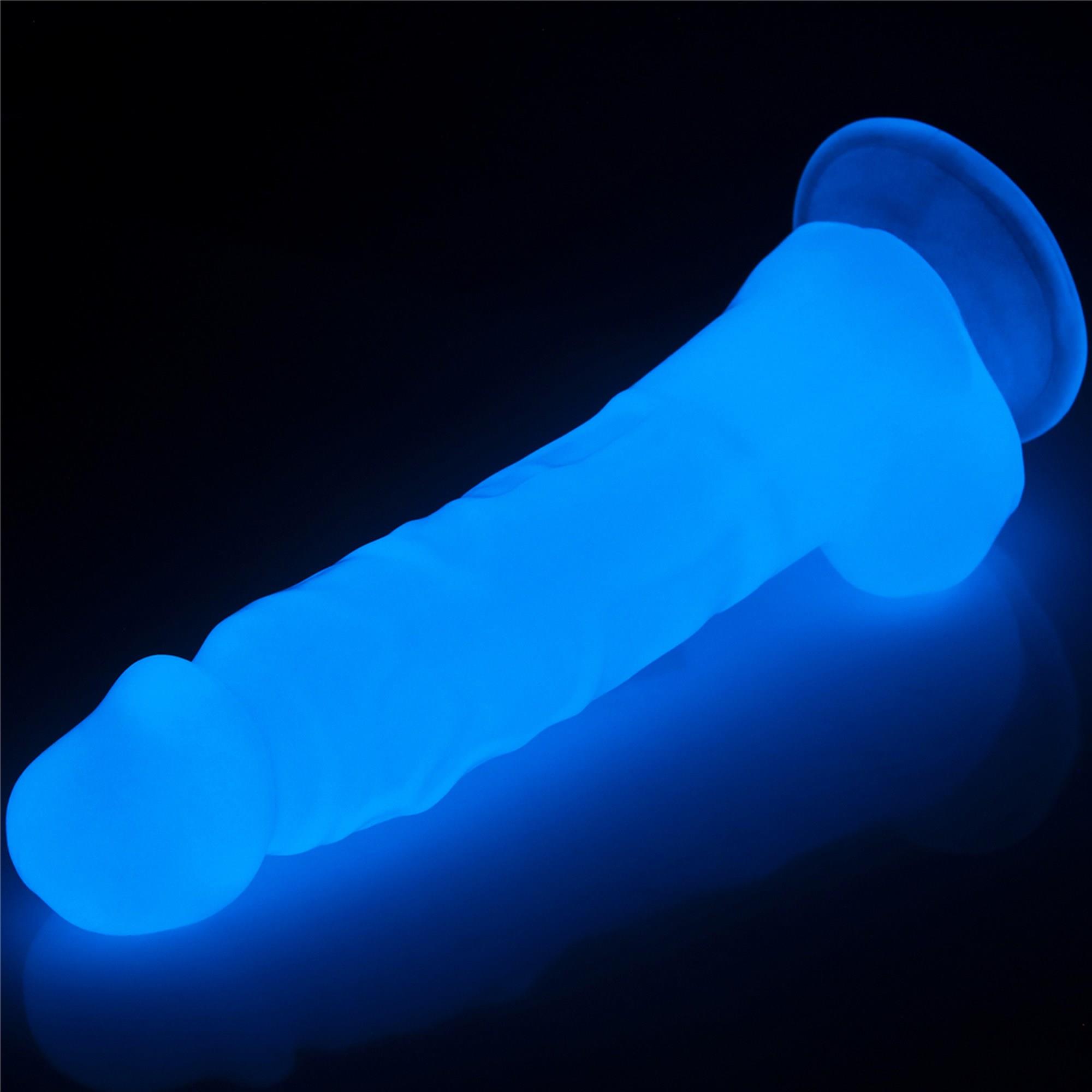 Dildo Lumino Play 8.5'' – świecące, realistyczne, TPE — zdjęcie 9