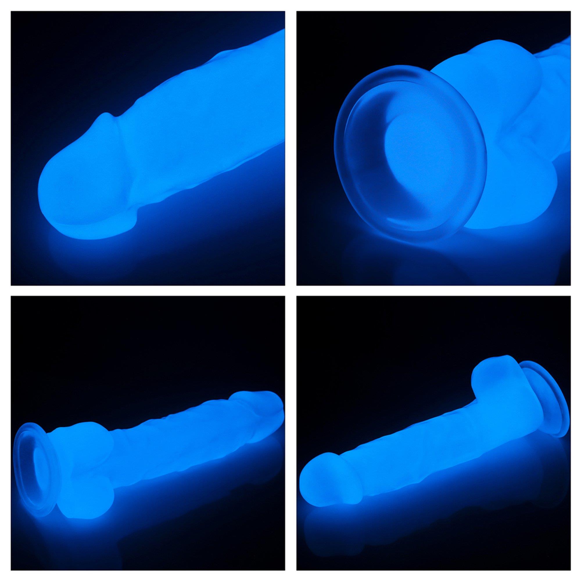 Dildo Lumino Play 8.5'' – świecące, realistyczne, TPE — zdjęcie 10
