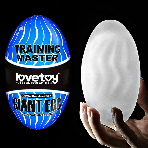 Masturbator Giant Egg Climax Spirals Edition - super miękki