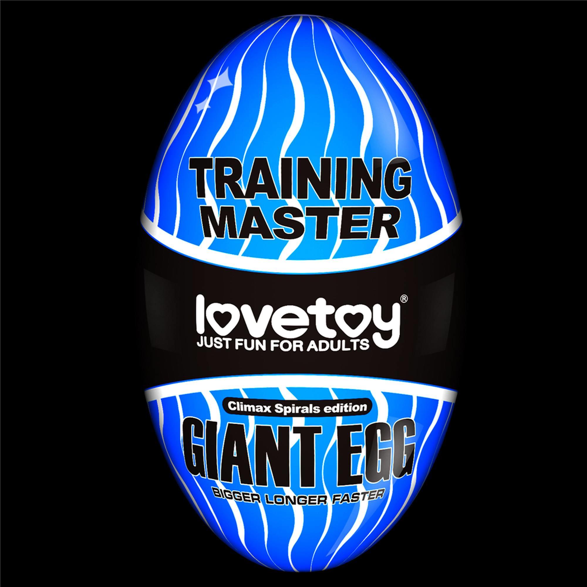 Masturbator Giant Egg Climax Spirals Edition - super miękki — zdjęcie 13