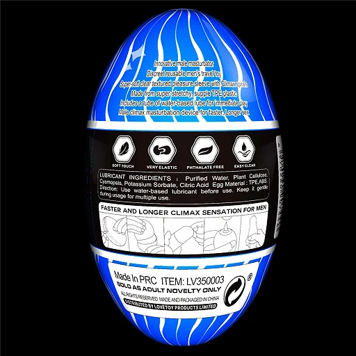 Masturbator Giant Egg Climax Spirals Edition - super miękki — zdjęcie 14