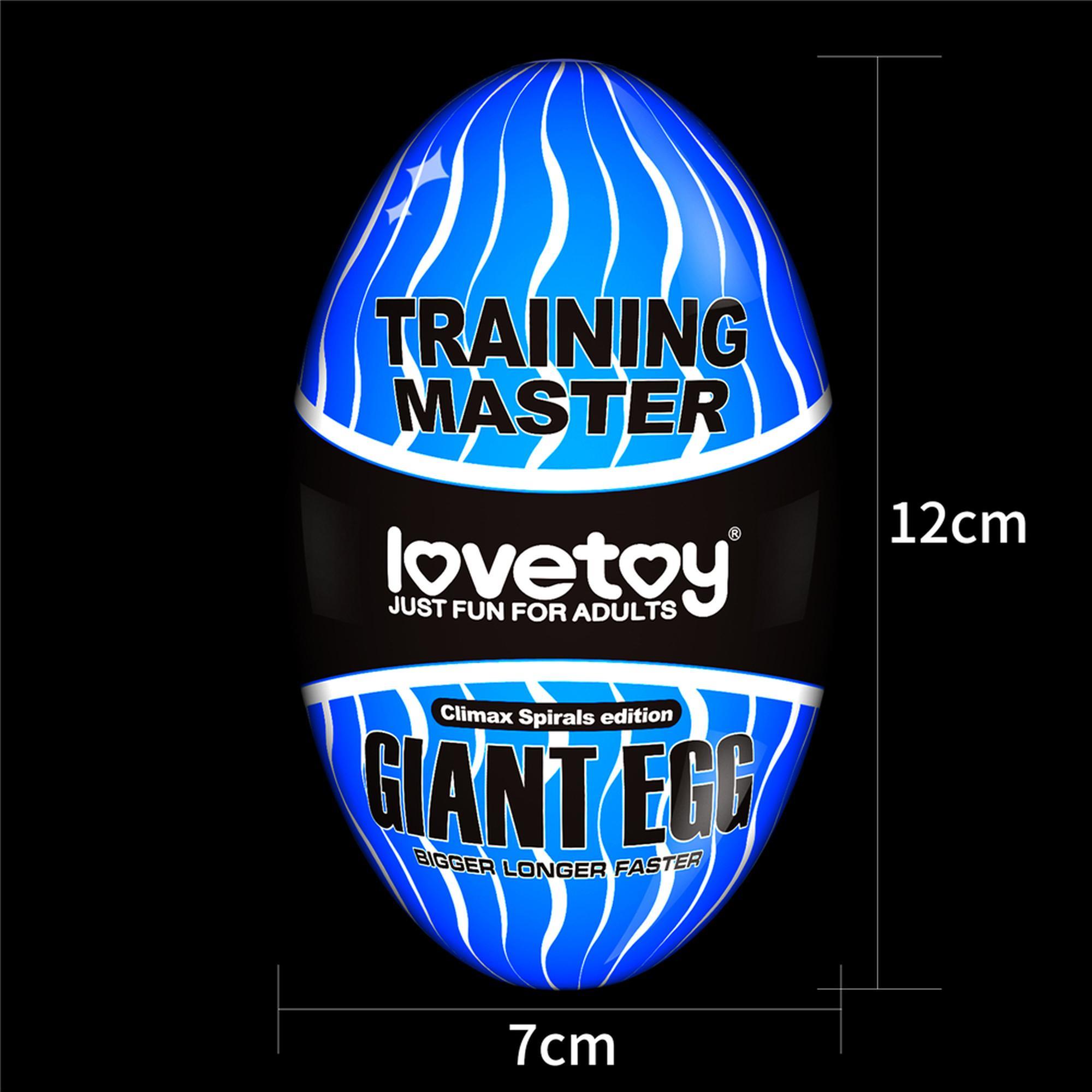 Masturbator Giant Egg Climax Spirals Edition - super miękki — zdjęcie 16