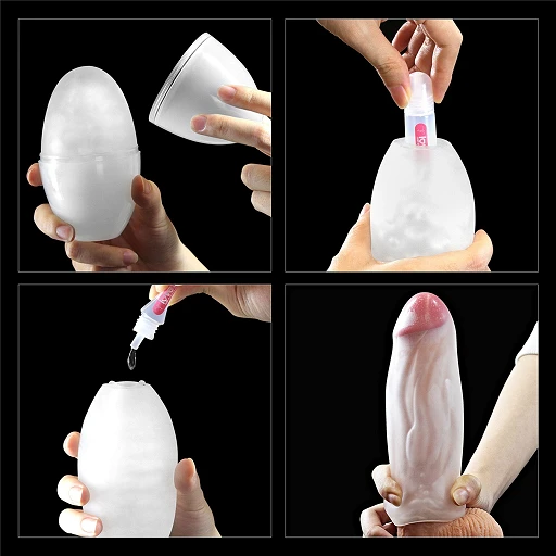Masturbator Giant Egg Climax Spirals Edition - super miękki — zdjęcie 17