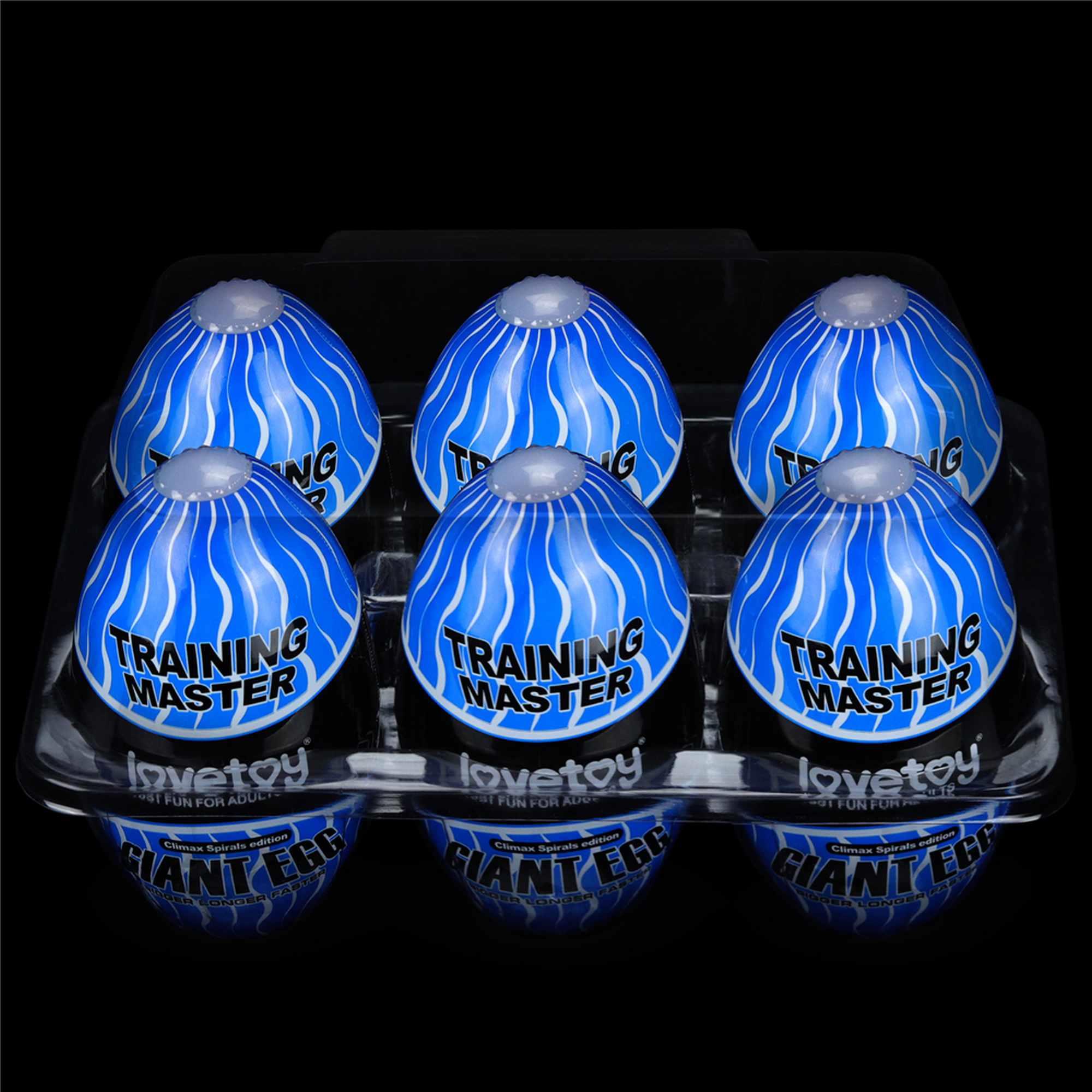 Masturbator Giant Egg Climax Spirals Edition - super miękki — zdjęcie 18