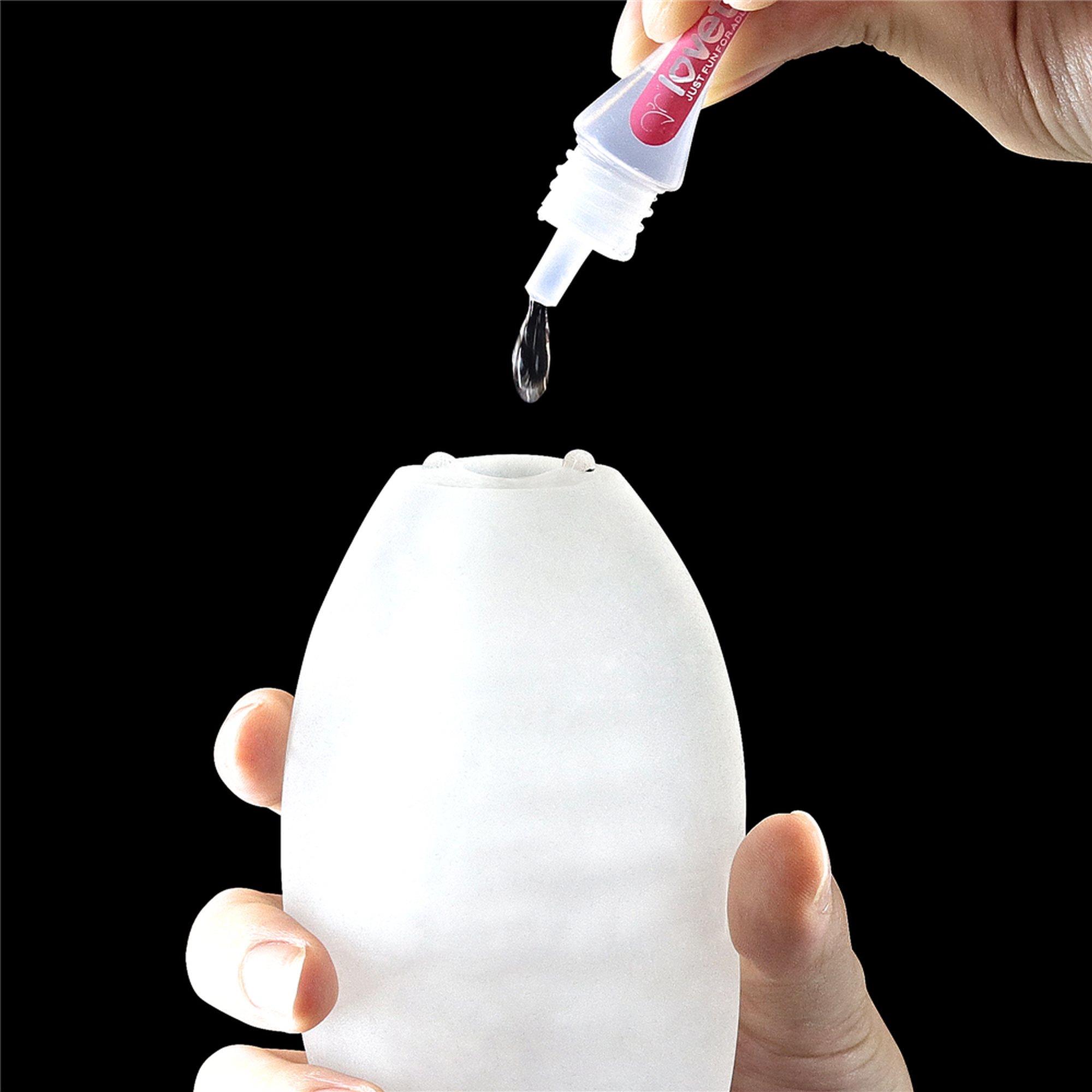 Masturbator Giant Egg Climax Spirals Edition - super miękki — zdjęcie 8