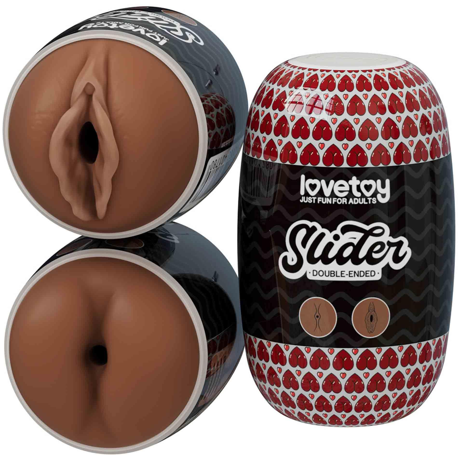 Masturbator dwustronny Slider - anus i pochwa — zdjęcie 1