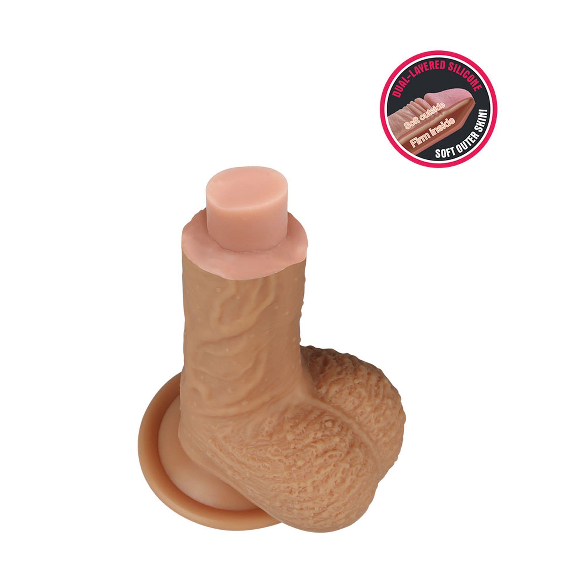 Dildo Lovetoy Nature Cock – dwuwarstwowy silikon, 22 cm — zdjęcie 13