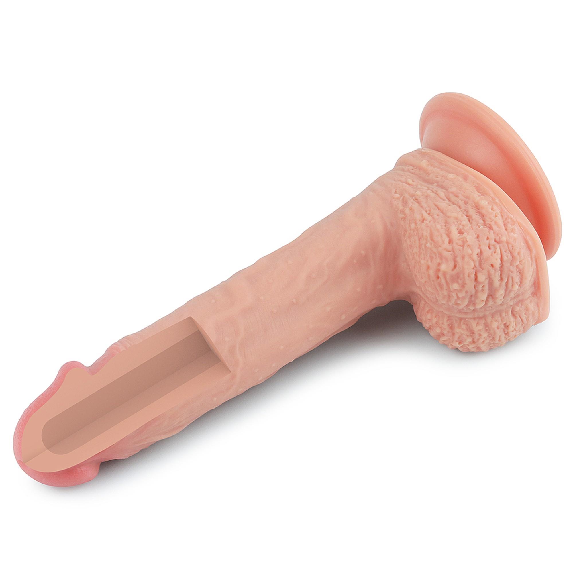 Dildo Lovetoy Nature Cock – dwuwarstwowy silikon, 22 cm — zdjęcie 9