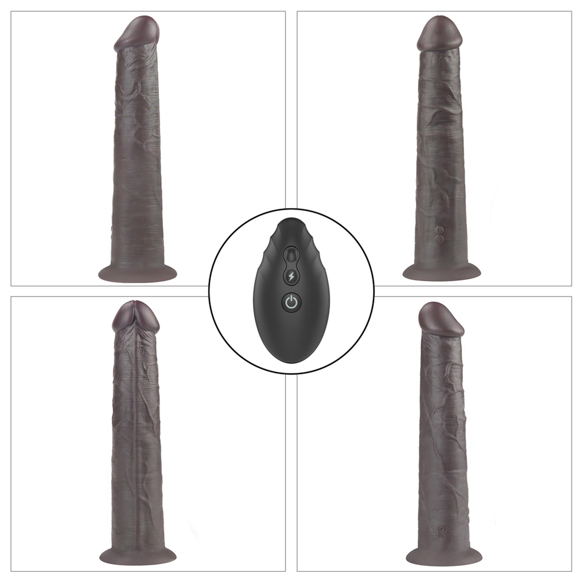 Dildo Lovetoy Dual Layer Rotator 10” – silikon platynowy, pilot — zdjęcie 7