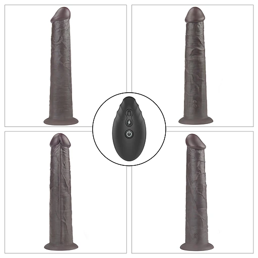 Dildo Lovetoy Dual Layer Rotator 10” – silikon platynowy, pilot — zdjęcie 7