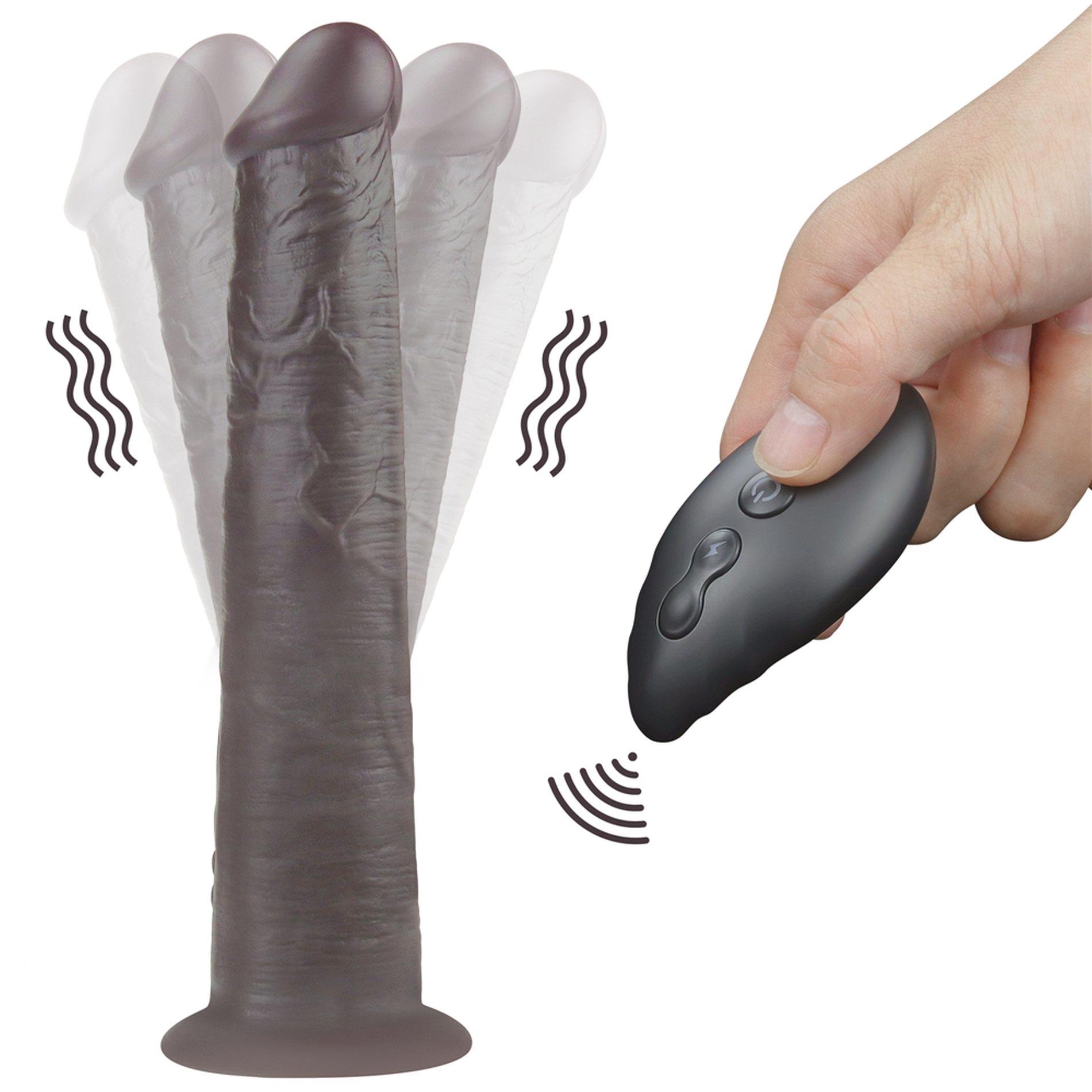 Dildo Lovetoy Dual Layer Rotator 10” – silikon platynowy, pilot — zdjęcie 8