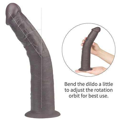 Dildo Lovetoy Dual Layer Rotator 10” – silikon platynowy, pilot — zdjęcie 4