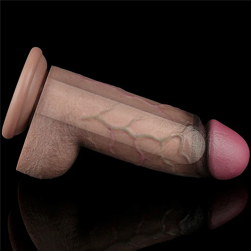 Dildo Nature Cock XXL 9.5" – dwuwarstwowy silikon, przyssawka — zdjęcie 11