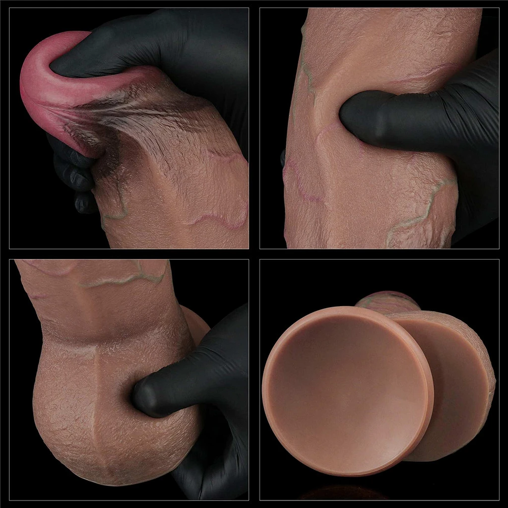 Dildo Lovetoy Nature Cock XXL 9.5" – dwuwarstwowy silikon, przyssawka — zdjęcie 13