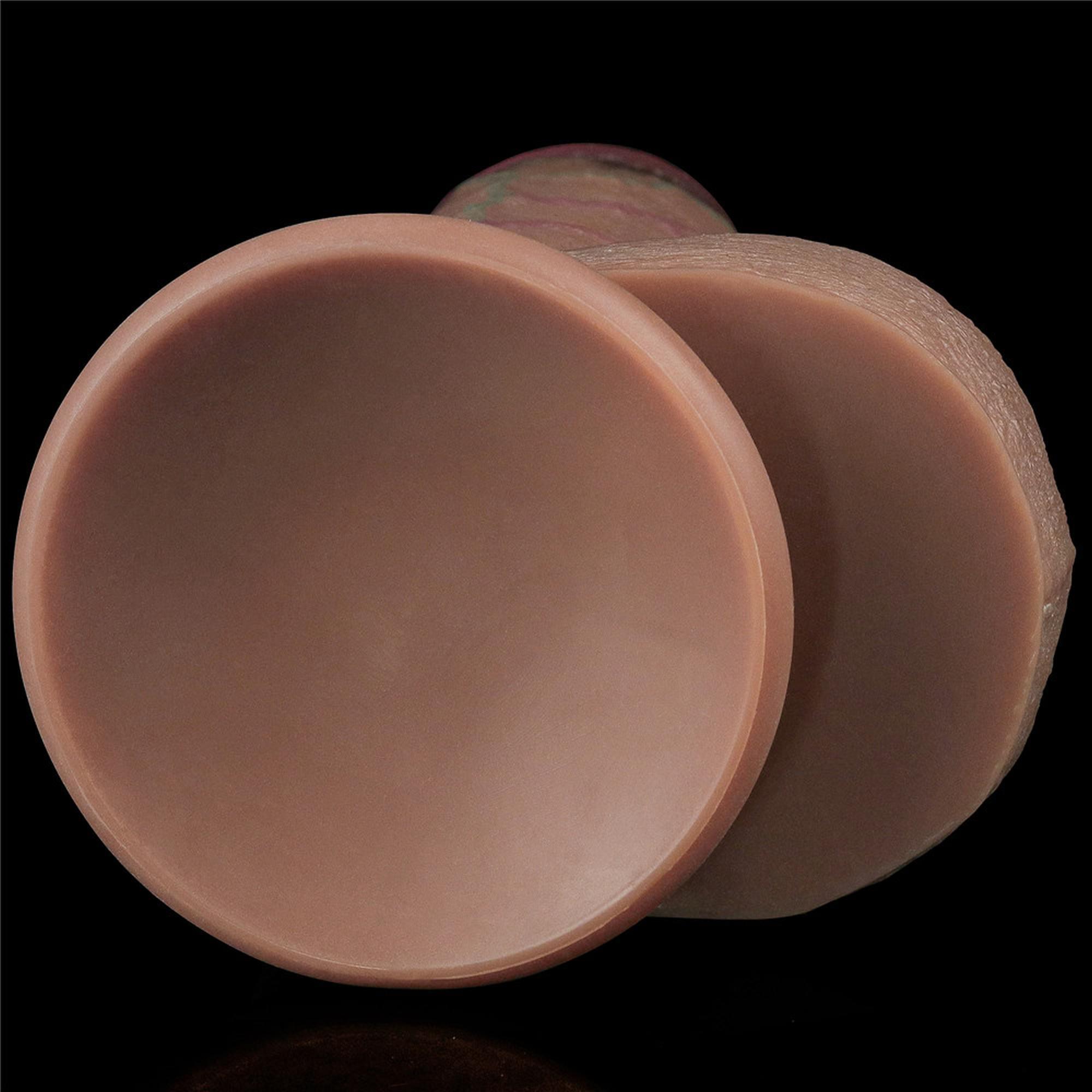 Dildo Nature Cock XXL 9.5" – dwuwarstwowy silikon, przyssawka — zdjęcie 6