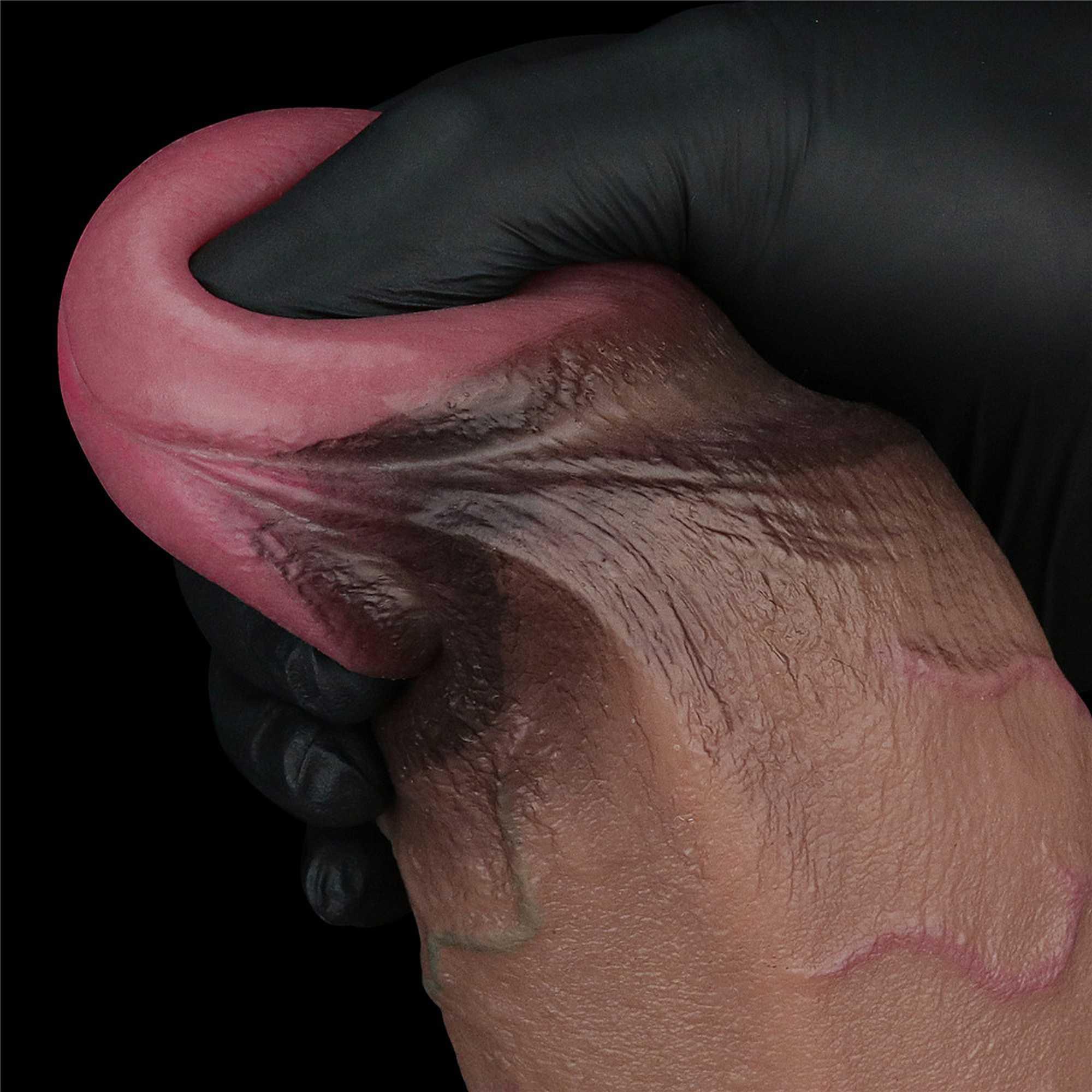 Dildo Nature Cock XXL 9.5" – dwuwarstwowy silikon, przyssawka — zdjęcie 7