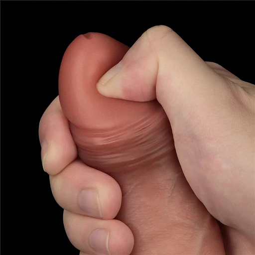 Dildo Lovetoy Sliding Skin Pro – ruchoma skóra, 21,6 cm — zdjęcie 12