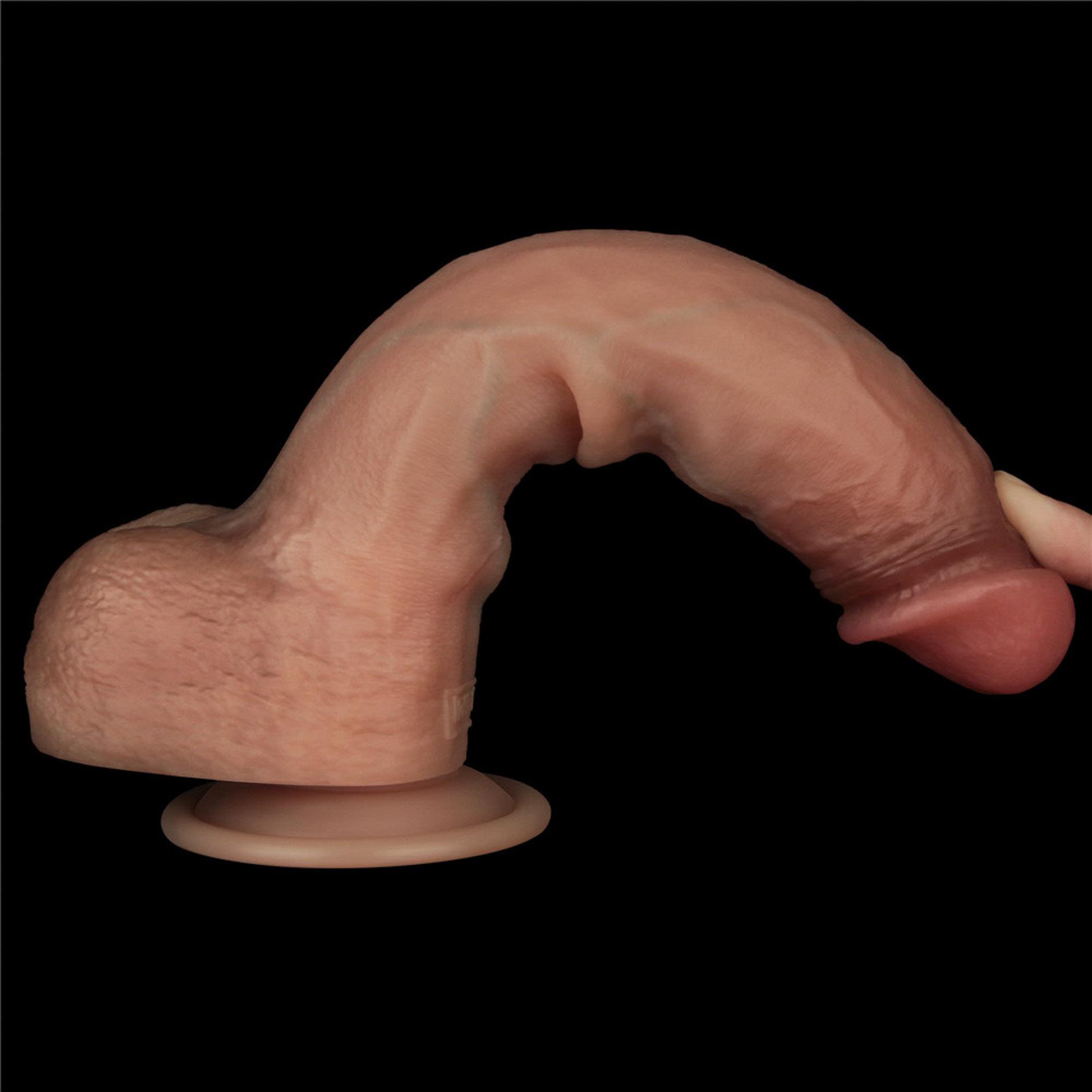 Dildo Lovetoy Sliding Skin Pro – ruchoma skóra, 23,7 cm — zdjęcie 10