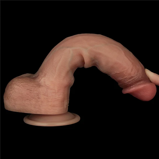 Dildo Lovetoy Sliding Skin Pro – ruchoma skóra, 23,7 cm — zdjęcie 10