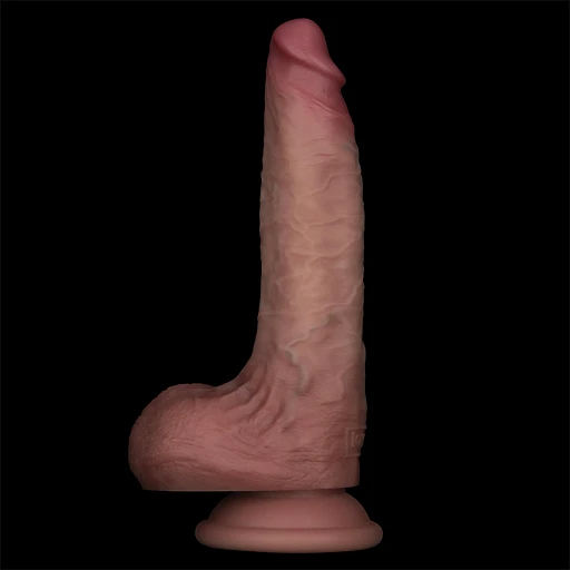 Dildo Lovetoy Sliding Skin Pro II – cieliste, 17,5 cm — zdjęcie 2