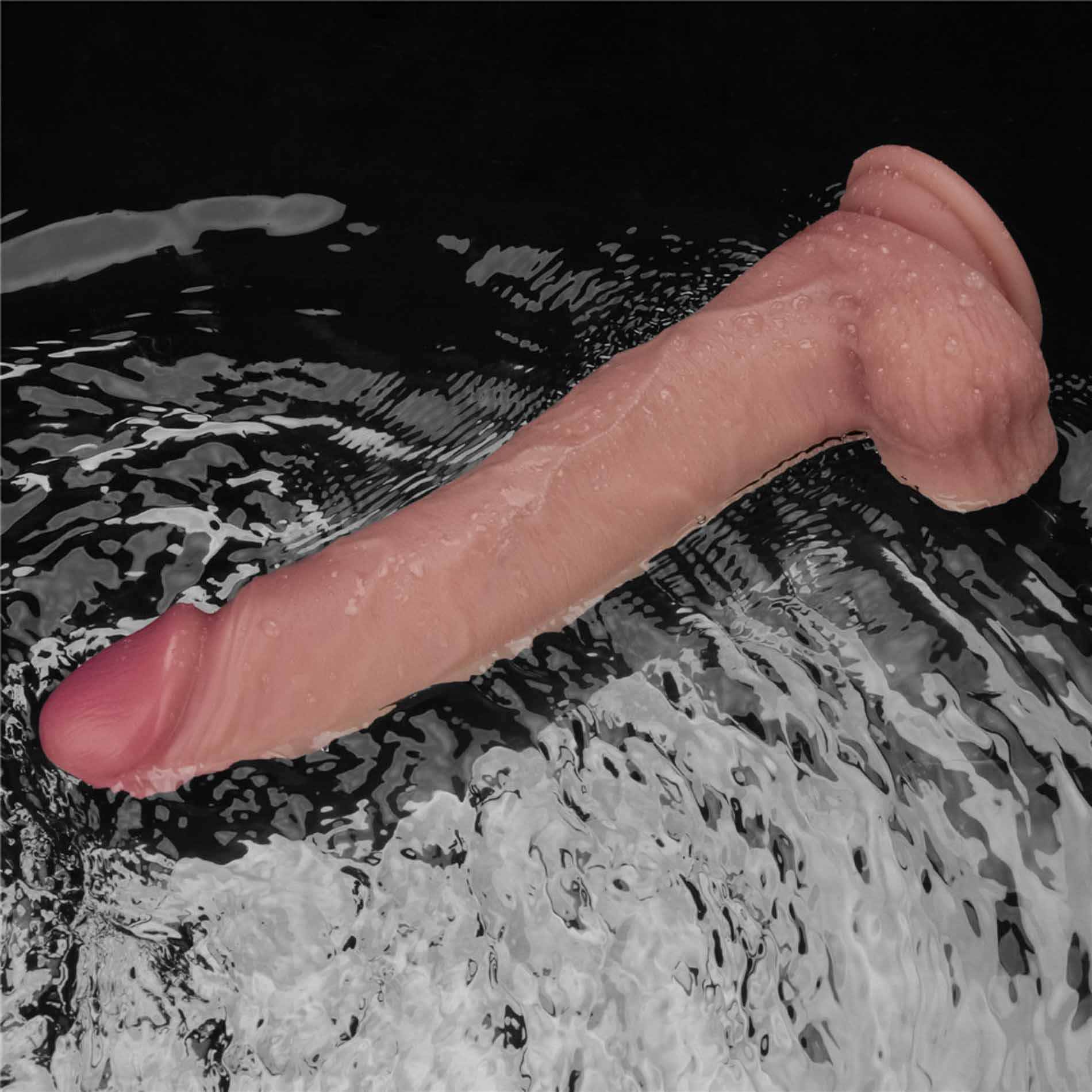 Wibrator realistyczny Lovetoy Sliding Skin Pro II – cielisty, 25 cm — zdjęcie 21
