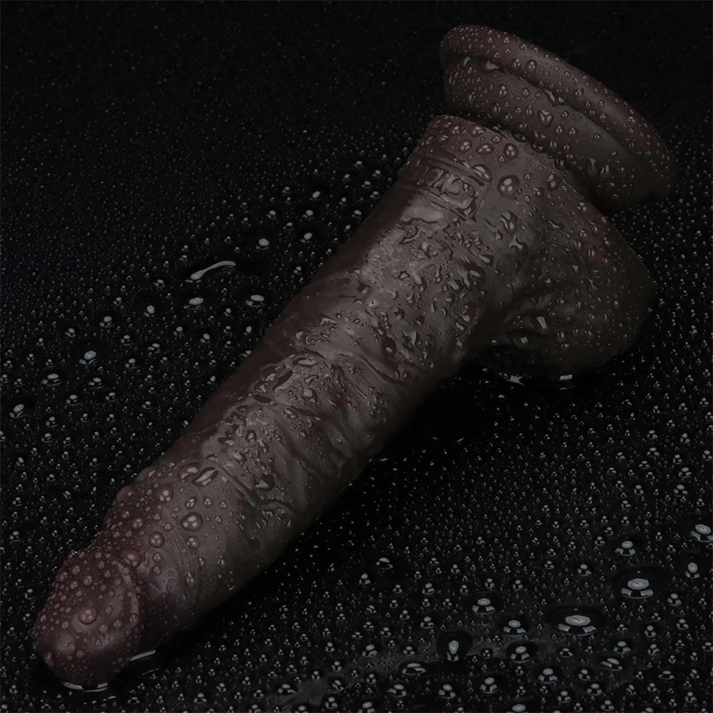 Dildo Lovetoy Sliding Skin Pro II – czarne, 17,5 cm — zdjęcie 13