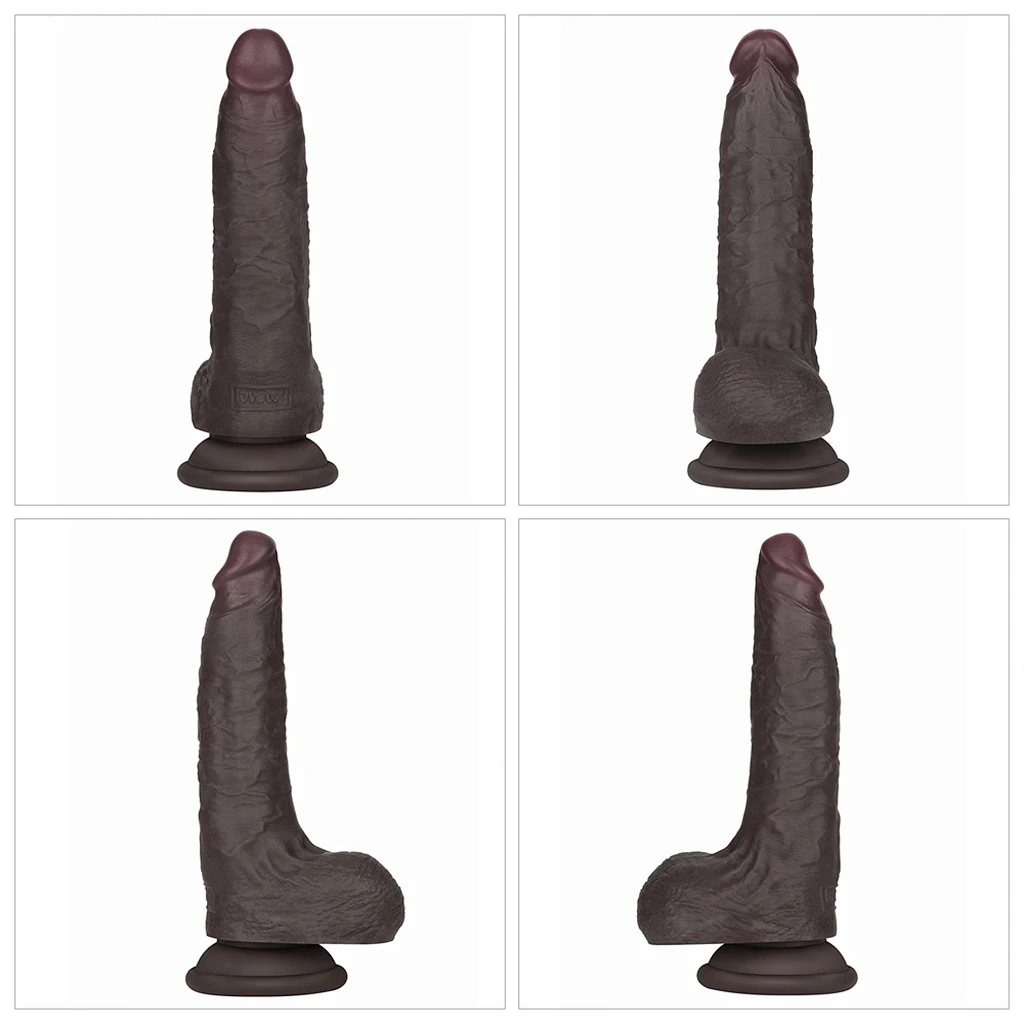 Dildo Lovetoy Sliding Skin Pro II – czarne, 17,5 cm — zdjęcie 16
