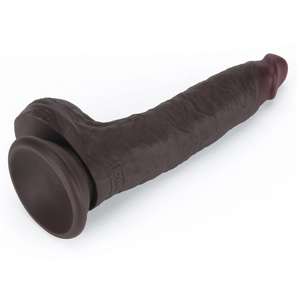 Dildo Lovetoy Sliding Skin Pro II – czarne, 17,5 cm — zdjęcie 7