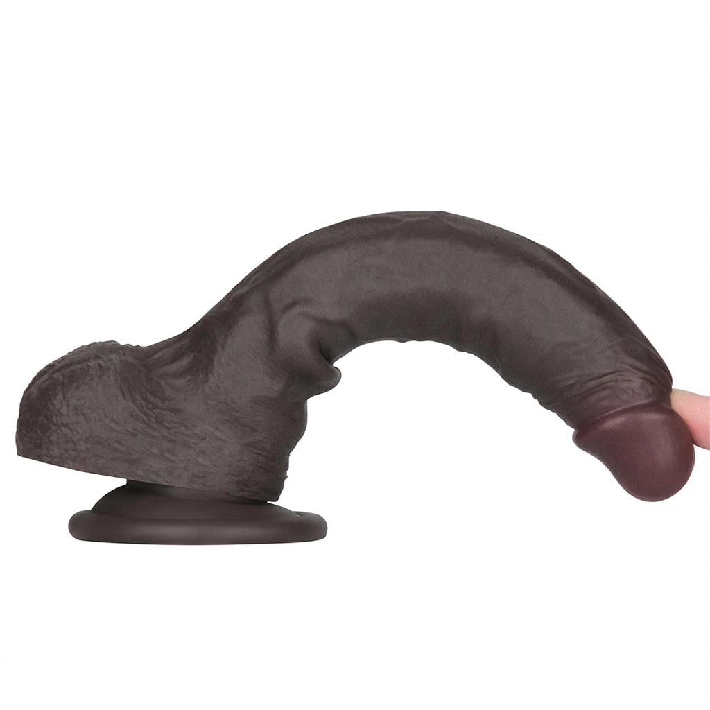 Dildo Lovetoy Sliding Skin Pro II – czarne, 19,5 cm — zdjęcie 12